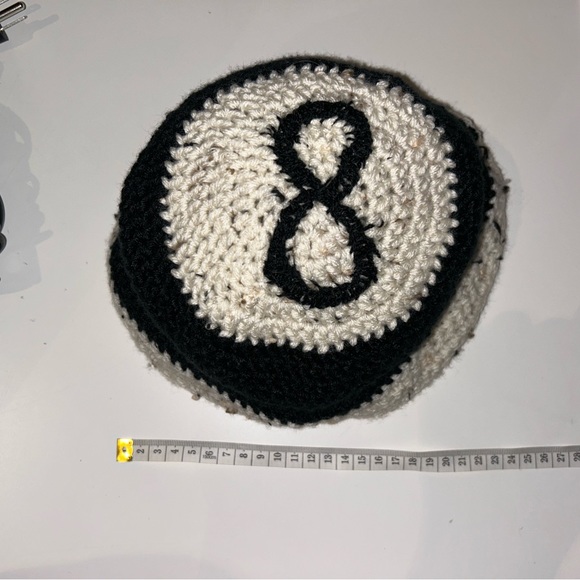 Handmade crochet 8-ball beanie - Picture 2 of 6